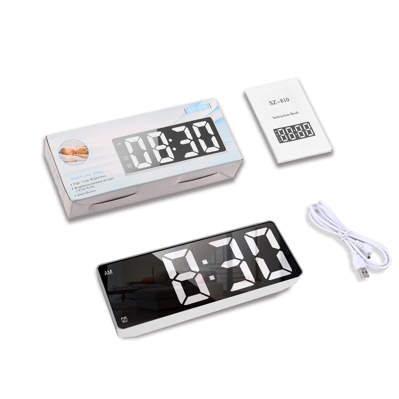 Ankilo Digital Alarm Clock, LED Clock, Electronic Table Clock with