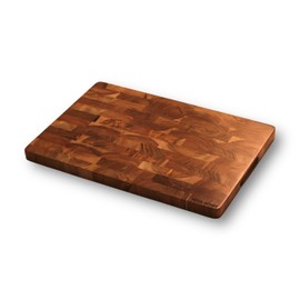 Vesta Homes Wooden End Grain Cutting Board/Chopping, Serving Board/Block for Kitchen Vegetables, Fruits, Cheese and Charcuterie | Natural Acacia Wood | 18 * 12 Inches | Handcrafted in India