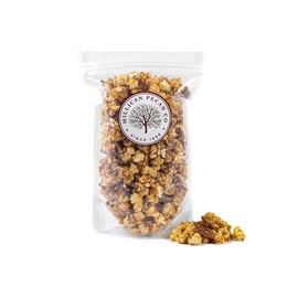 Gourmet Caramel Pecan Popcorn with Praline Pecans, 12 oz resealable bag | Millican Pecan since 1888 | San Saba, Texas