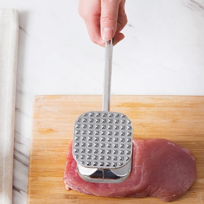 AIMALL Aluminium Meat Tenderizer Hammer, Durable Kitchen Tool for Tenderizing