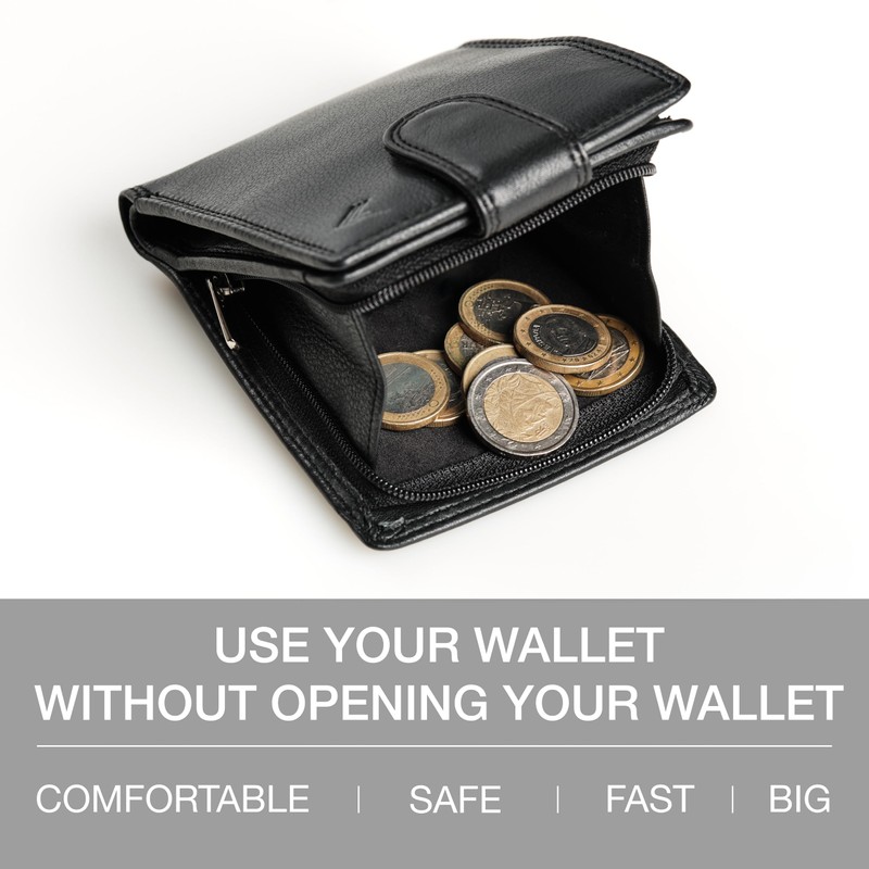Lavalen Soft Leather Wallets for Men UK - RFID Blocking