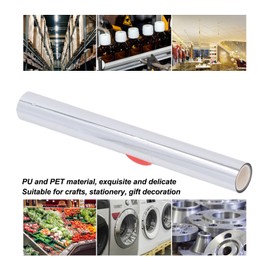 Hot Stamping Foil Paper, 5 Rolls 5.9in Width 9.8ft Gold and Silver Hot Foil Stamping Paper for Leather Bronzing Machine, PU Heat Transfer Anodized Gilded Paper DIY Decoration