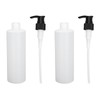 Plastic Pump Bottle Dispenser, 2pcs 250ml Refillable Empty Bottle Container