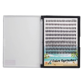 Dedila 200Pcs Handmade Individual False Eyelashes Thickness 0.07mm D Curl Mixed 10-12-14mm /11-13-15mm/12-14-16mm/16-18-20mm 3D Volume Cluster Eye Lashes Etensions (16-18-20mm)