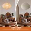 Hanging Lamp Shade Oval Paper Lanterns Replacement Linen 15 Inch