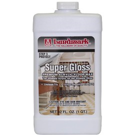 Lundmark Super Gloss Acrylic, Extra Heavy-Duty Hard Finish Floor Wax, 32-Ounce, 3202F32-6