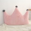 Plush Crown Pillow Sofa Bed Back Cushion, Home Bedroom Bedside