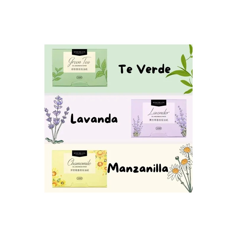 Papel Absorbente Grasa Facial Elimina Brillo Portatil 1pz F