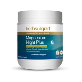 Herbs of Gold Magnesium Night Plus - Citrus Berry 300g