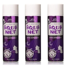 Aqua Net Extra Super Hold Unscented Hair Spray 11oz Pack of 3