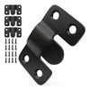 4PCS Black French Cleat Hanger, Interlocking Picture Hanging Tool Kit,