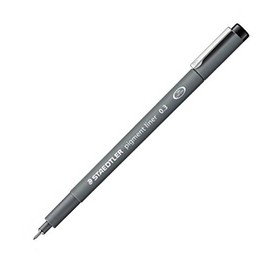 Staedtler Pigment Liner Fineliner 0.3mm–1Article black
