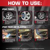 Black Magic 120230 Tire Trim Plastic Dressing, Medium Shine, Streak-Free,