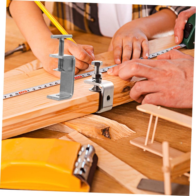 CHILDWEET 2Pcs Heavy Duty Table Clamp Sturdy Desk Side Clamp