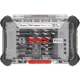 Bosch 35x PRO Impact Metal Set, 35-Piece (for Steel, Cast Iron, 200 x 107 mm, Professional Accessories Screwdriver, Screwdriver)