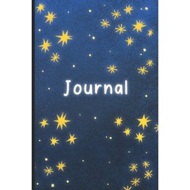 Sparkles Illustrated Notebook / Journal: Sparkles Stars Composition Illustrated Notebook: Lined paper, 120 Pages, 6 x 9.25 , journal , students , Night , magic, wild , art