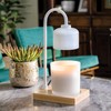 Candle Warmers Etc. Arched Lamp for Top-Down Candle Melting, White