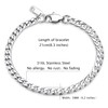 LOLIAS Men Sturdy Cuban Chain Necklace Bracelet Set 5/9mm Width,