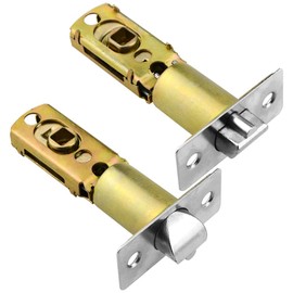 TOVOT 2PCS Tubular Latch 60/70MM Door-Locks Latch Mortice Latch for Internal Round Door Handles(7 * 8mm Hole)