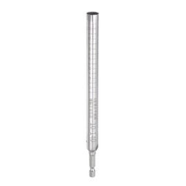 sourcing map Hollow Socket, 10mm x 140mm Deep Well Power Nut Driver 1/4" Quick-Change Hex Shank for Used with Impact Drivers