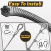 1/4" Wire Rope,25FT 304 Stainless Steel Wire Cable Kit,7x19 Strand