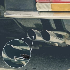 X AUTOHAUX 5pcs M Size Aluminum Alloy Universal Turbo Sound Exhaust Muffler Pipe Whistle Car Roar Maker Black