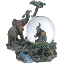 George S. Chen Imports Snow Globe Collection Desk Figurine Decoration (Elephant)