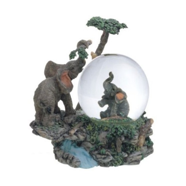 George S. Chen Imports Snow Globe Collection Desk Figurine Decoration (Elephant)