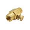 Interstate Pneumatics VBT44 - Brass Button Valve 1/4 Inch x