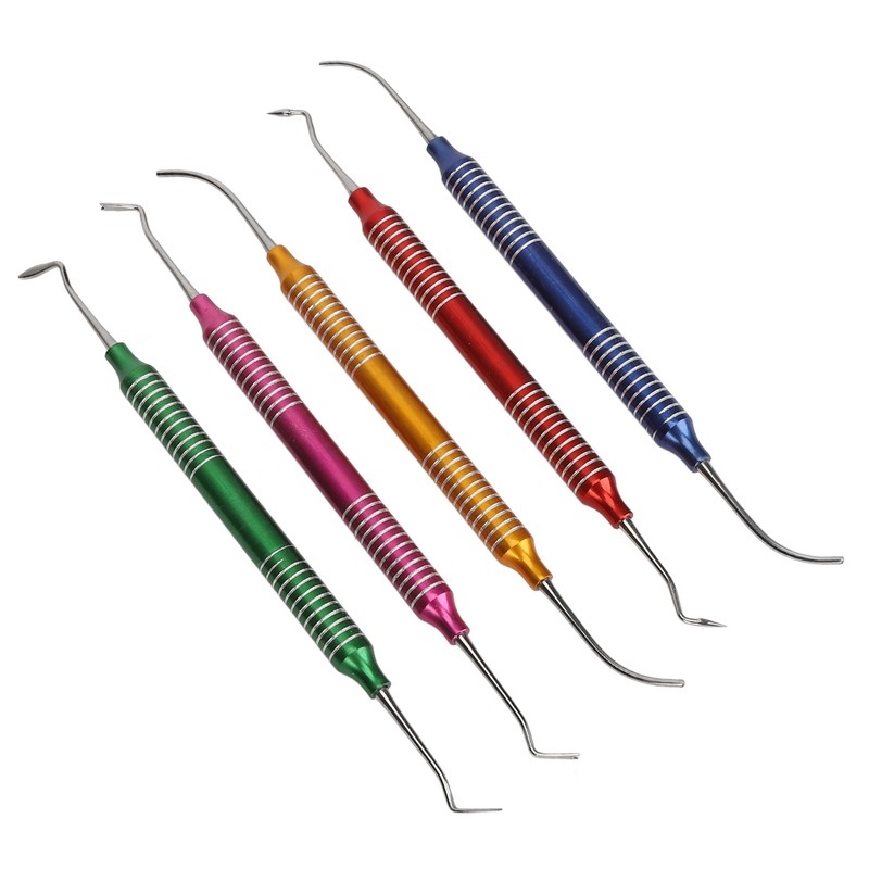 5Pcs Dental Gracey Curettes Curette Hand Scaler Universal Surgical Instrument
