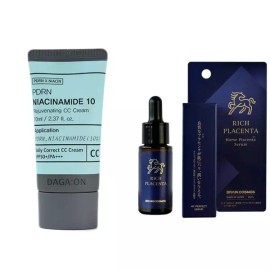 FirstPick cc크림 나이아신아마이드 홍조 커버 피부결 씨씨 크림 + 말태반크림 CC Cream Niacinamide Redness Cover Skin Texture CC Cream + Mailtai Placenta Cream