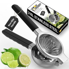 ZNCZHZN Premium Lemon Squeezer, Upgrade 316L Stainless Steel Lemon Juicer, Heavy Metal Zero-Leaching Citrus Juicer - Baby Food Safe Lime Squeezer, More Heavy Duty and Durable Manual Citrus Squeezer