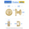 MRML Brushed Gold Privacy Door Knob, Interior Light Gold Door