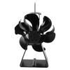 Fireplace Stove Fan 6 Blades Quiet High Temperature Resistant Heat