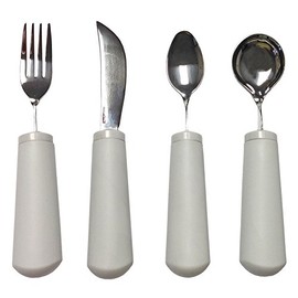 Kinsman Classic Weighted Utensils : Utensil Set ( 1 of each), White