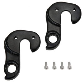 AUTUT 2 Pcs Universal Bicycle Bike Derailleur Hanger Frame Gear Tail Hook, Black