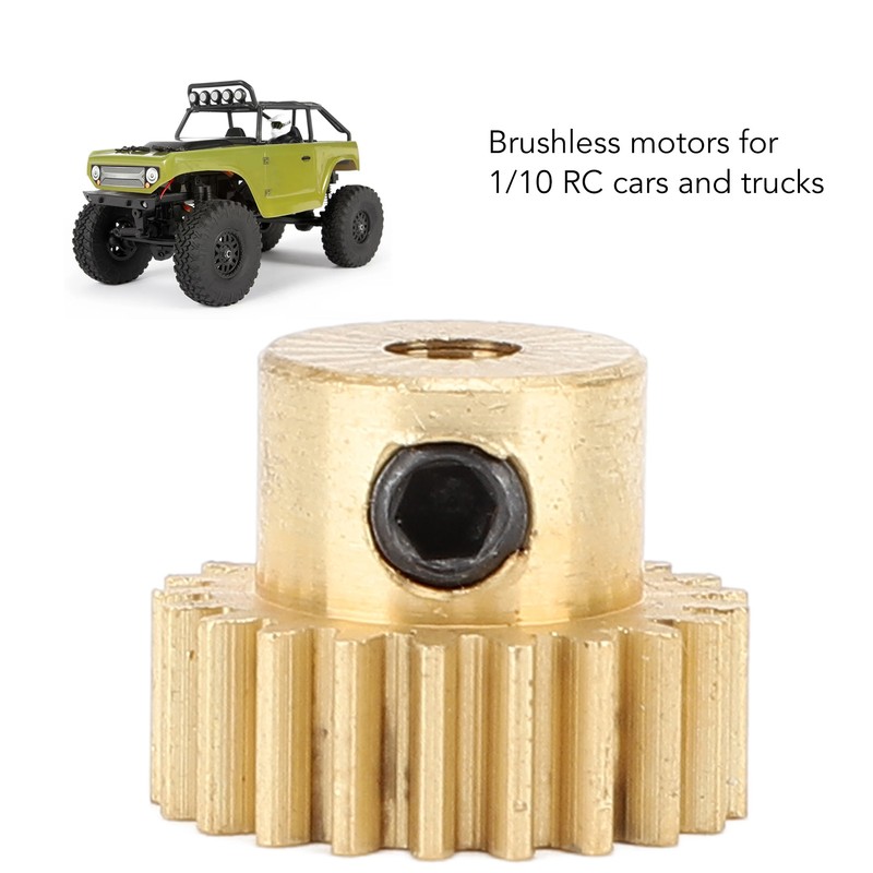 3Pcs RC Car Gear Copper M0.6 3.175mm Diameter Remote Control
