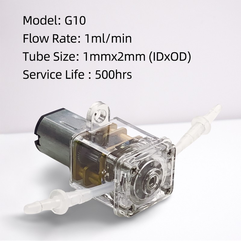 GROTHEN Peristaltic Pump Dosing Pump 3V Mini Pump Liquid Self-priming 1ml/min