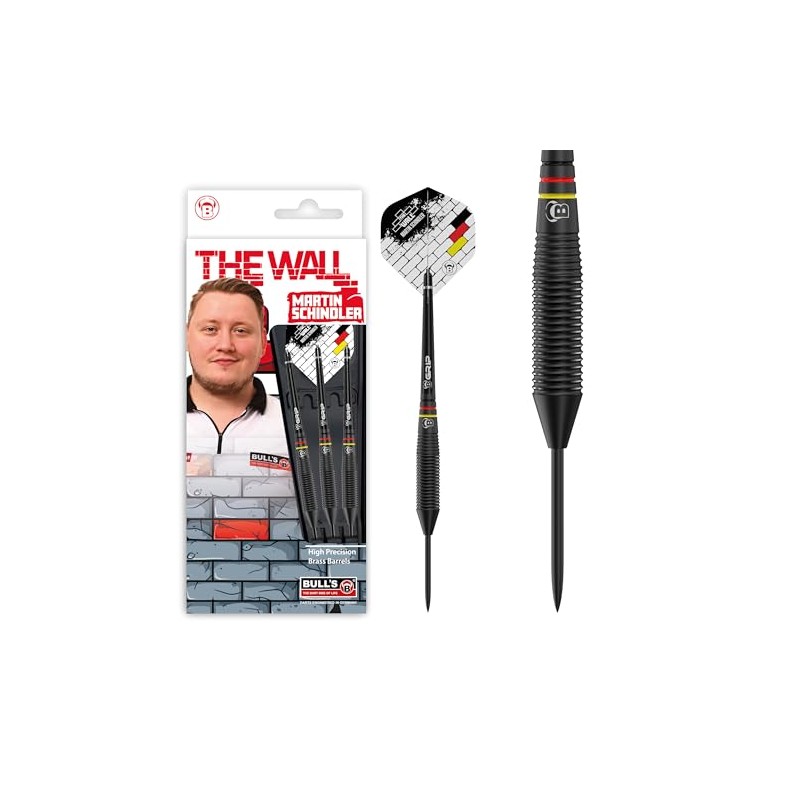 BULL'S Unisex - Adult Martin Schindler Dart, Black, 23g