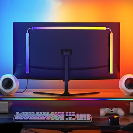 EqiEch RGB Backlight for 27 Inches Monitor, LED Strip Light Sync With Screen Color, Gaming Room Decoration, APP Control, USB Powered