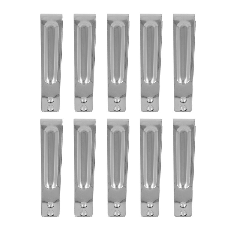 10pcs Fish Bone Tweezers Stainless Steel Flat Tip Hair Tweezers