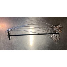 FPS Ground Anchors, Set of 12, 24 Inches Long, with Free Driver, Silver, FPS24