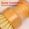 Bamboo Vegetable Brush, Natural Sisal Soft Bristle Kitchen Brush |