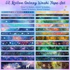 Biuunsf 52 Rolls Washi Tape Set, Gold Foil Galaxy Washi