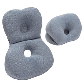 Nishikawa QH91306000 Nap Pillow, Heart Blue, 17.7 x 13.8 inches (45 x 35 cm), Office Nap Cushion