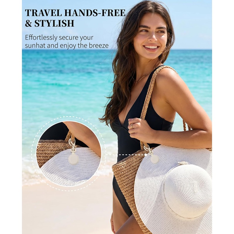 FAMULP 3-Pack Magnetic Hat Clips for Travel on Bag, Hands-Free