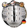 TronicXL Set of 3 Stainless Steel Kitchen Strainer Pasta Strainer