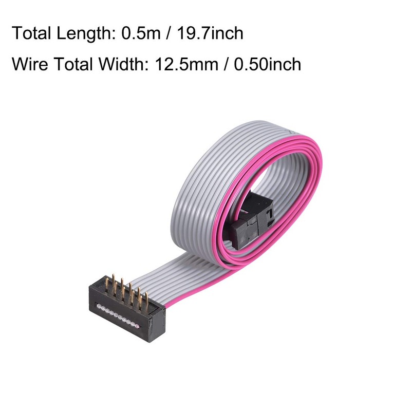 uxcell IDC Wire Flat Ribbon Cable FC/FD Connector A-Type 10Pins
