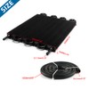 Universal 8 Row Transmission Oil Cooler Kit, Black, 5/16 Inch,