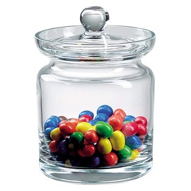 Badash Aladdin Crystal Candy or Cookie Jar - 5.5" Tall Glass Jar with Lid Keeps Treats Fresh at Home or the Office - Elegant Mouth-Blown Lead-Free Crystal
